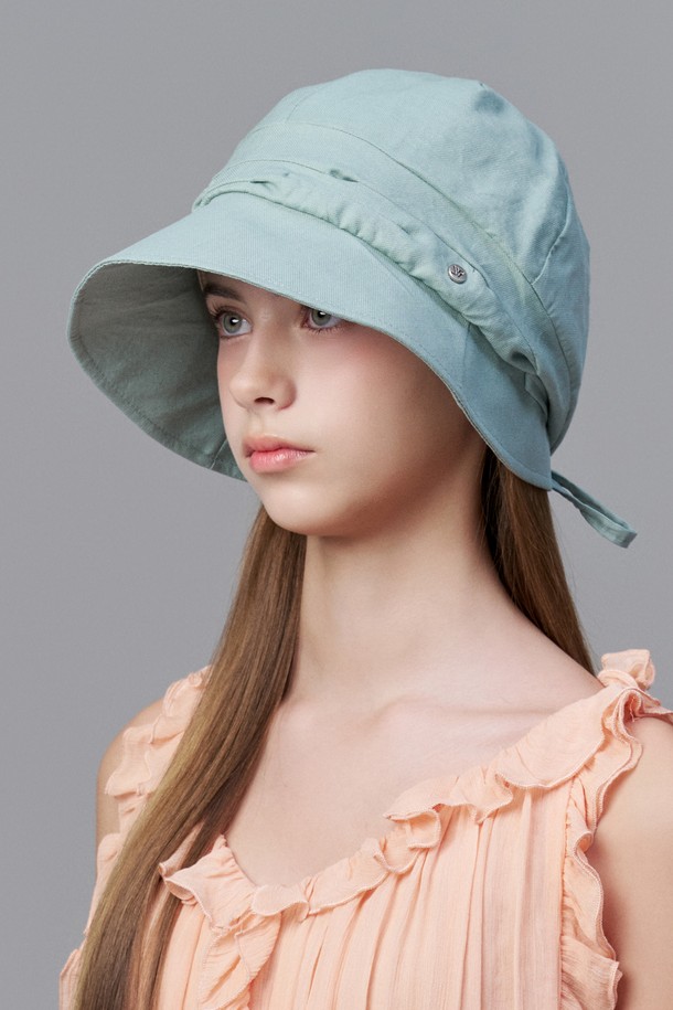 WHITE SANDS - 모자 - 바이오 린넨 러블리 셔링햇 토레도 (4 colors)