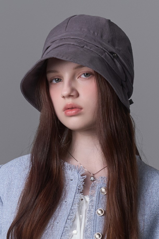 WHITE SANDS - 모자 - 바이오 린넨 러블리 셔링햇 토레도 (4 colors)