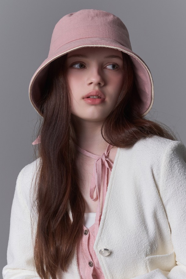 WHITE SANDS - 모자 - 리본 포인트 보닛햇 바라타 (4 colors)