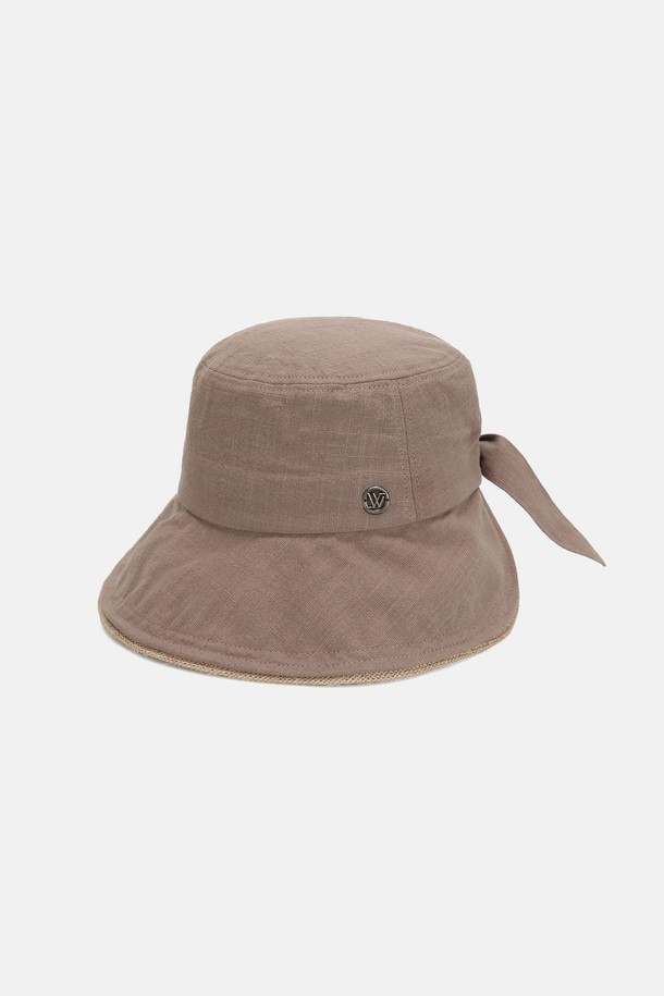 WHITE SANDS - 모자 - 리본 포인트 보닛햇 바라타 (4 colors)