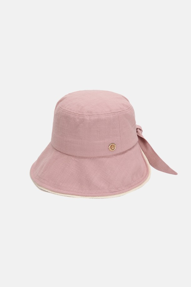 WHITE SANDS - 모자 - 리본 포인트 보닛햇 바라타 (4 colors)