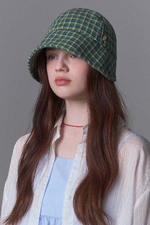 퍼플라벨 모던레트로 체크 숏 보닛햇 레노넬 (3 colors)