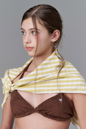 퍼플라벨 이태리 린넨 코튼 스트라이프 스카프 라벤나 (2 colors)