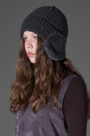 알파카 니트 귀달이퍼 비니 아르고 (4 colors)