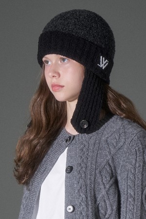 투톤 울 부클 귀달이 비니 알리노 (3 colors)