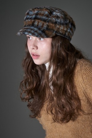 울혼방 타탄체크 마도로스 캡 루카노 (4 colors)