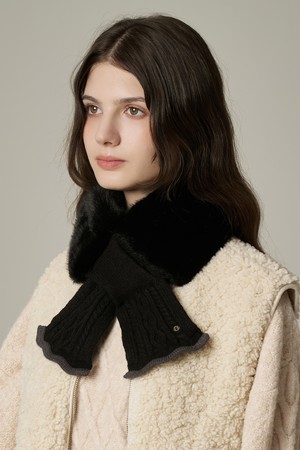 니트 퍼 넥워머 레지아 (3 colors)