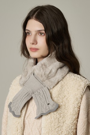 니트 퍼 넥워머 레지아 (3 colors)