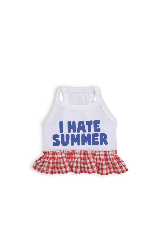 "I HATE SUMMER Minidress"는 반려동물의 활동적인 여름을 위한 기능성 의류입니다. 부드러운 촉감의 프리미엄 나일론과 스판덱스 소재를 사용하여 신축성과 회복력이 뛰어나며, 얇은 두께감으로 통기성을 높였습니다.  UV 차단 및 속건 기능으로 쾌적함을 유지하며, SUV Fit으로 활동성을 보장하여 S/M부터 2XL까지 다양한 사이즈로 만나볼 수 있습니다.
