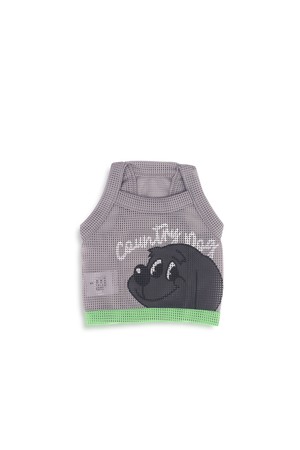 Country dog Mesh Crop Top