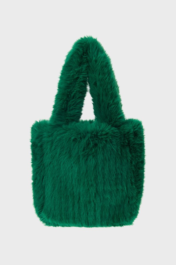 molliolli - 토트백 - COYA 25 fur tote bag [green]