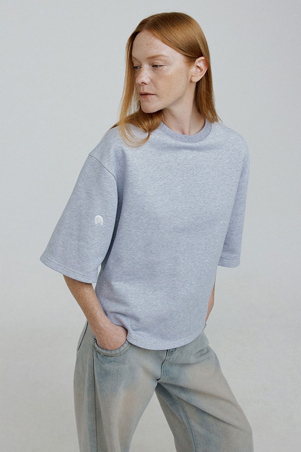 molliolli - 스웻셔츠 - COY Crop shirring sweatshirts [3color]