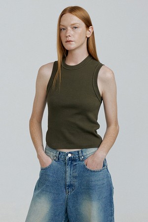 NOVA sleeveless unique top [3color]