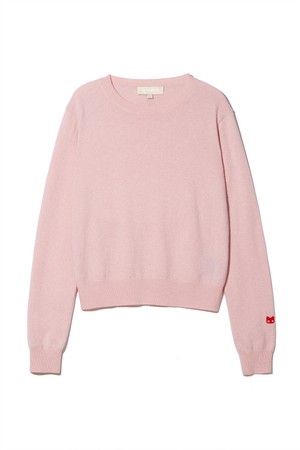 MONY round neck cashmere knit [blossom pink]