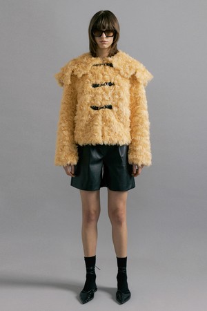 CLOUD fur duffle jacket [natural]