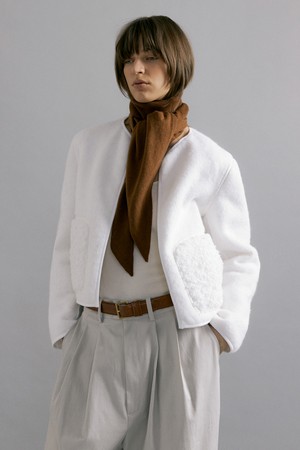 KIM reversible cardigan jacket [white]