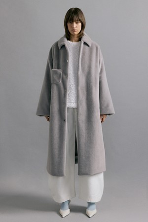 ABBY overfit long coat [grey]