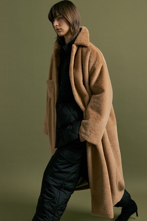 ABBY overfit long coat [brown]