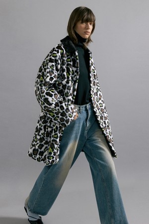 BELLA leopard half coat [leopard]