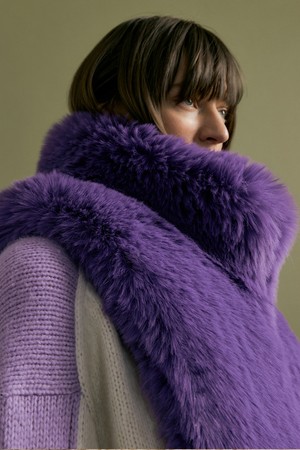 FLO fur dicky muffler [purple]