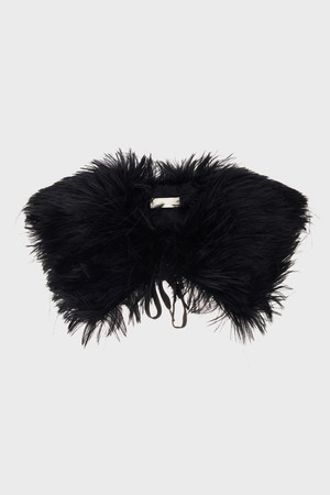 MU fur collar muffler [black]