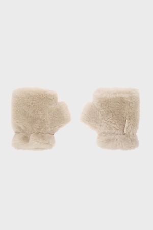 TEDDY fingerless gloves [beige]