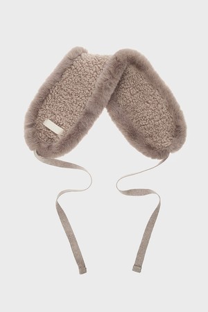 PEANUT fur earmuffs [taupe]