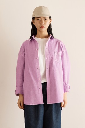 [KAPPY DESIGN] PIGMENT OXFORD SHIRTS (ORCHID)