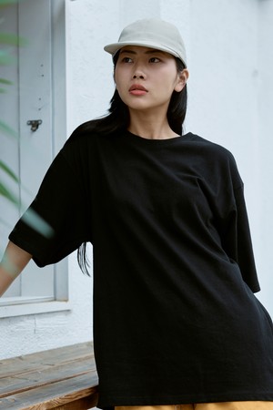 [KAPPY DESIGN] KAPPY PLAIN T-SHIRT (BLACK)