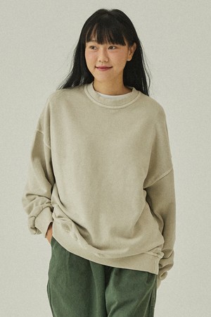 [KAPPY DESIGN] PIGMENT SWEAT SHIRT (CREAM)