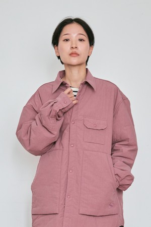 [KAPPY DESIGN] PADDING SHIRT JACKET (RED BEAN)