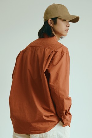 [KAPPY DESIGN] RELAXED COTTON SHIRT (BRICK)