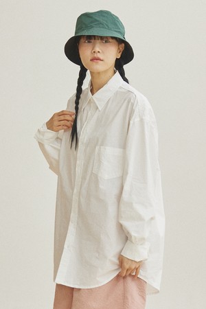 [KAPPY DESIGN] RELAXED COTTON SHIRT (WHITE)