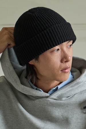 [KAPPY DESIGN] WOOL BEANIE (BLACK)