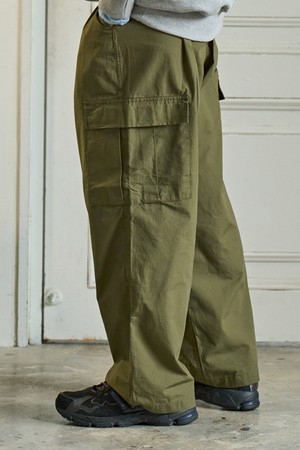 [KAPPY DESIGN] RIPSTOP CARGO PANTS (KHAKI)