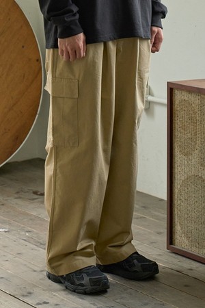 [KAPPY DESIGN] RIPSTOP CARGO PANTS (BEIGE)