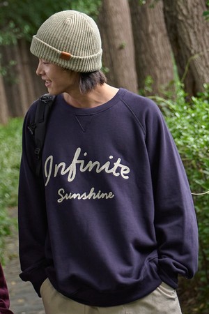 [KAPPY DESIGN] INFINITE SUNSHINE SWEAT SHIRT (NAVY)