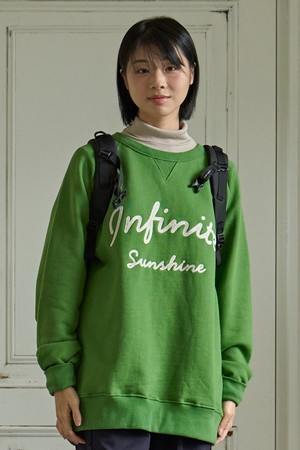 [KAPPY DESIGN] INFINITE SUNSHINE SWEAT SHIRT (GREEN)