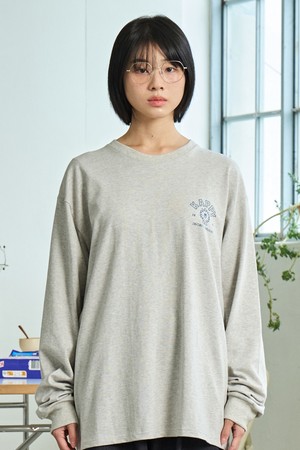 [KAPPY DESIGN] KAPPY SUNSHINE LONG SLEEVE (MELANGE GREY)