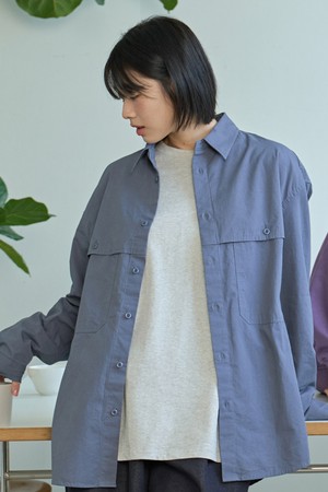 [KAPPY DESIGN] POCKET WORK SHIRT (BLUE)