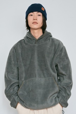 [KAPPY DESIGN] SUNRISE FLEECE SNAP HOODIE (KHAKI)