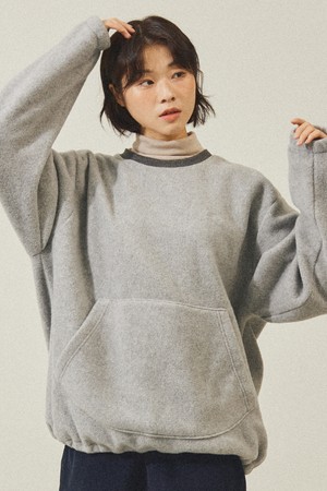 [KAPPY DESIGN] SUNRISE FLEECE SWEAT SHIRT (LIGHT GRAY)