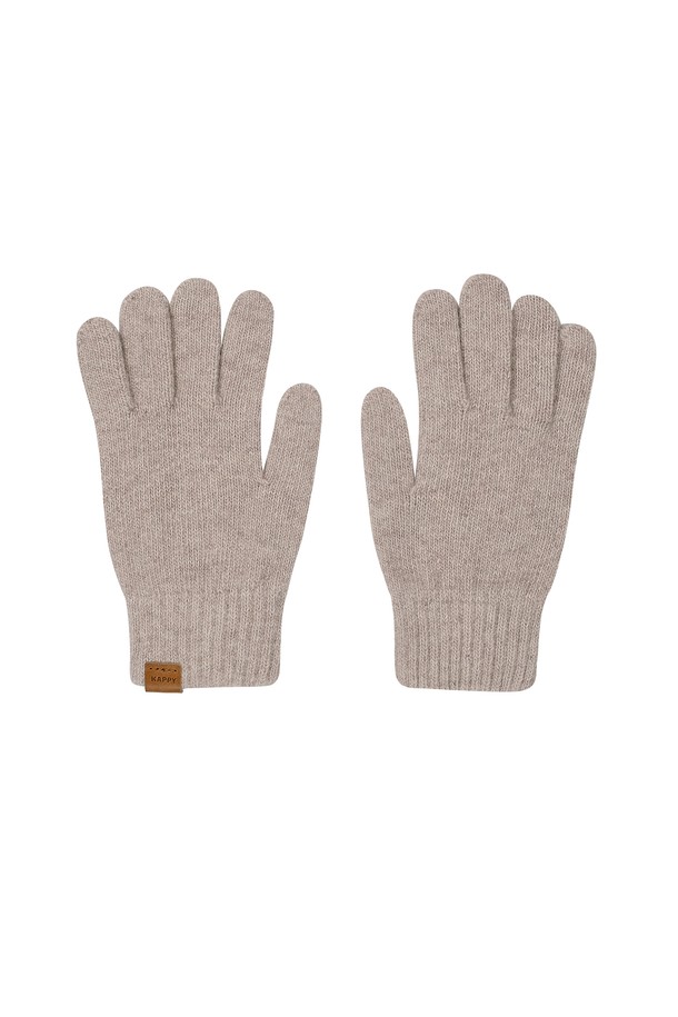 KAPPY DESIGN - 장갑 - [KAPPY DESIGN] CLASSIC WOOL GLOVES (BEIGE)