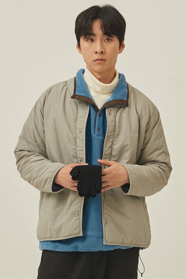 KAPPY DESIGN - 다운/패딩 - [KAPPY DESIGN] PADDING JACKET (LIGHT GRAY)