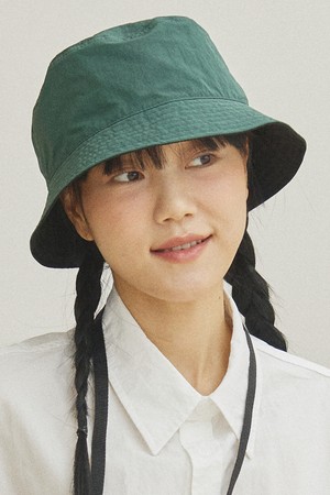 [KAPPY DESIGN] REVERSIBLE BUCKET HAT (GREEN BLACK)