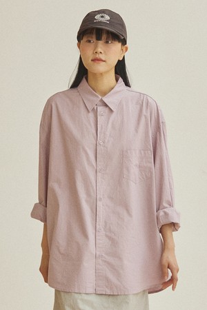 [KAPPY DESIGN] RELAXED COTTON SHIRT (LILAC)