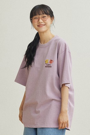 [KAPPY DESIGN] KAPPY MORNING HALF T-SHIRT (TORU FUKUDA EDITION) LILAC