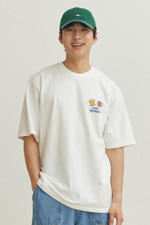 [KAPPY DESIGN] KAPPY MORNING HALF T-SHIRT (TORU FUKUDA EDITION) WHITE