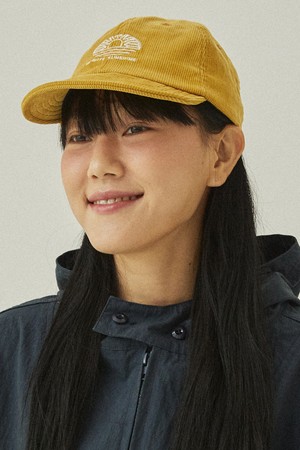 [KAPPY DESIGN] CORDUROY SUNSHINE CAP (MUSTARD)