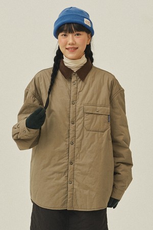 [KAPPY DESIGN] PADDING SHIRT JACKET (BEIGE)